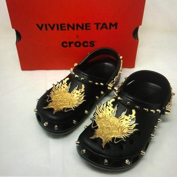 CROCS Shoes - Restocked! CROCS x Vivienne Tam Chain Stud Shoes